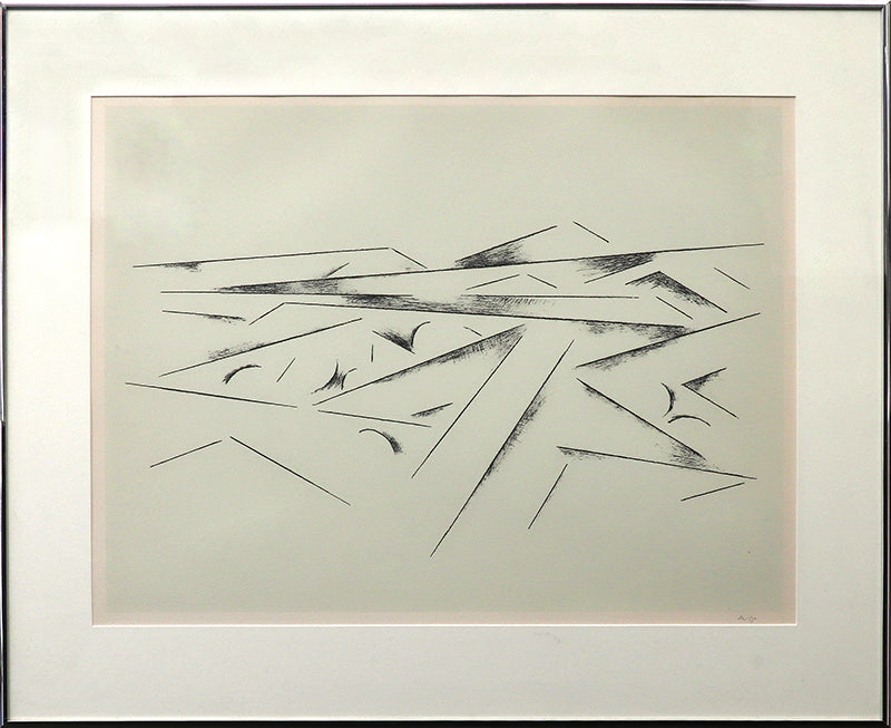 Llano Quemado I (Abstract Landscape), Print, circa 1975