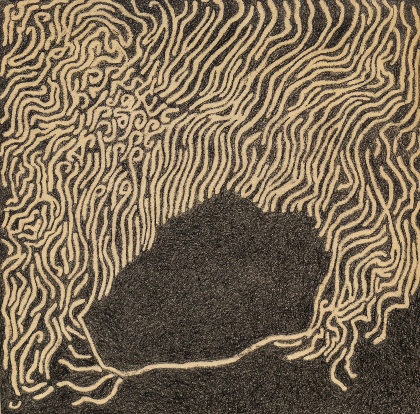 Margo Hoff (1910-2008) artwork for sale. Untitled Abstract (Crayon Rubbing Series), Drawing, Denver, Colorado, Art Gallery)