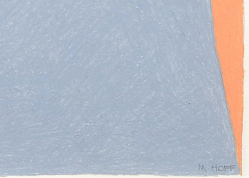 Two Roads (Path Series), Conte Crayon Drawing, 1980