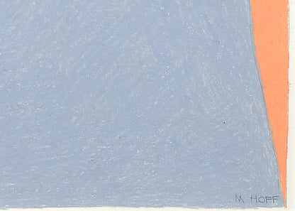 Two Roads (Path Series), Conte Crayon Drawing, 1980