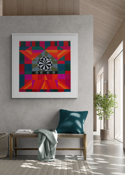 Untitled (Pattern Series) or Circus Series: Target, Drawing, 1980