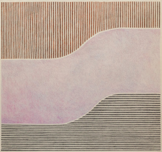 Curved Wall (Stripes Series), Drawing