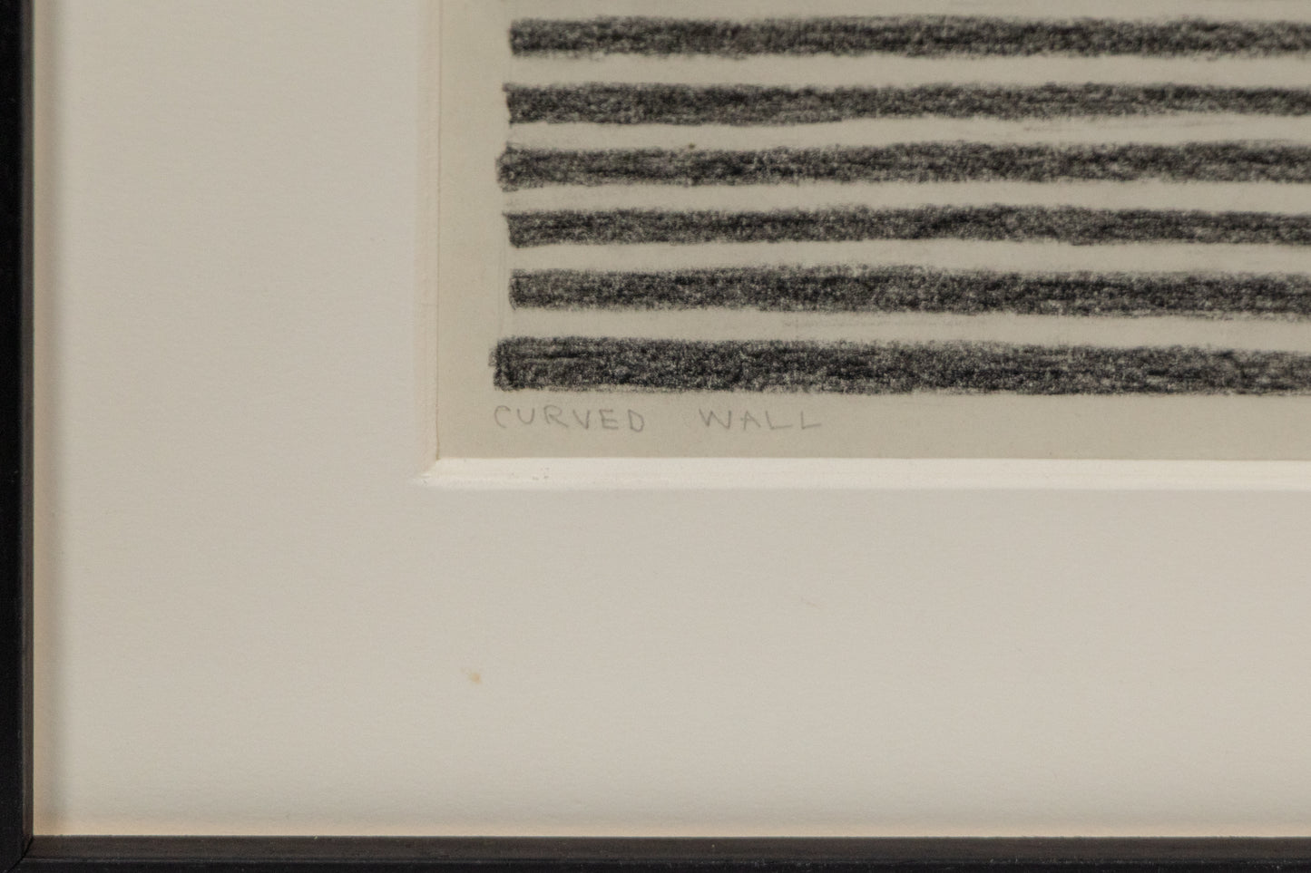 Curved Wall (Stripes Series), Drawing