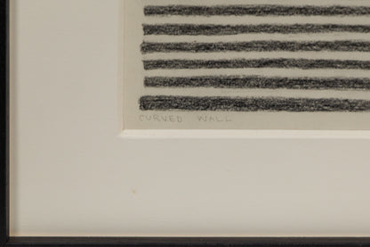 Curved Wall (Stripes Series), Drawing