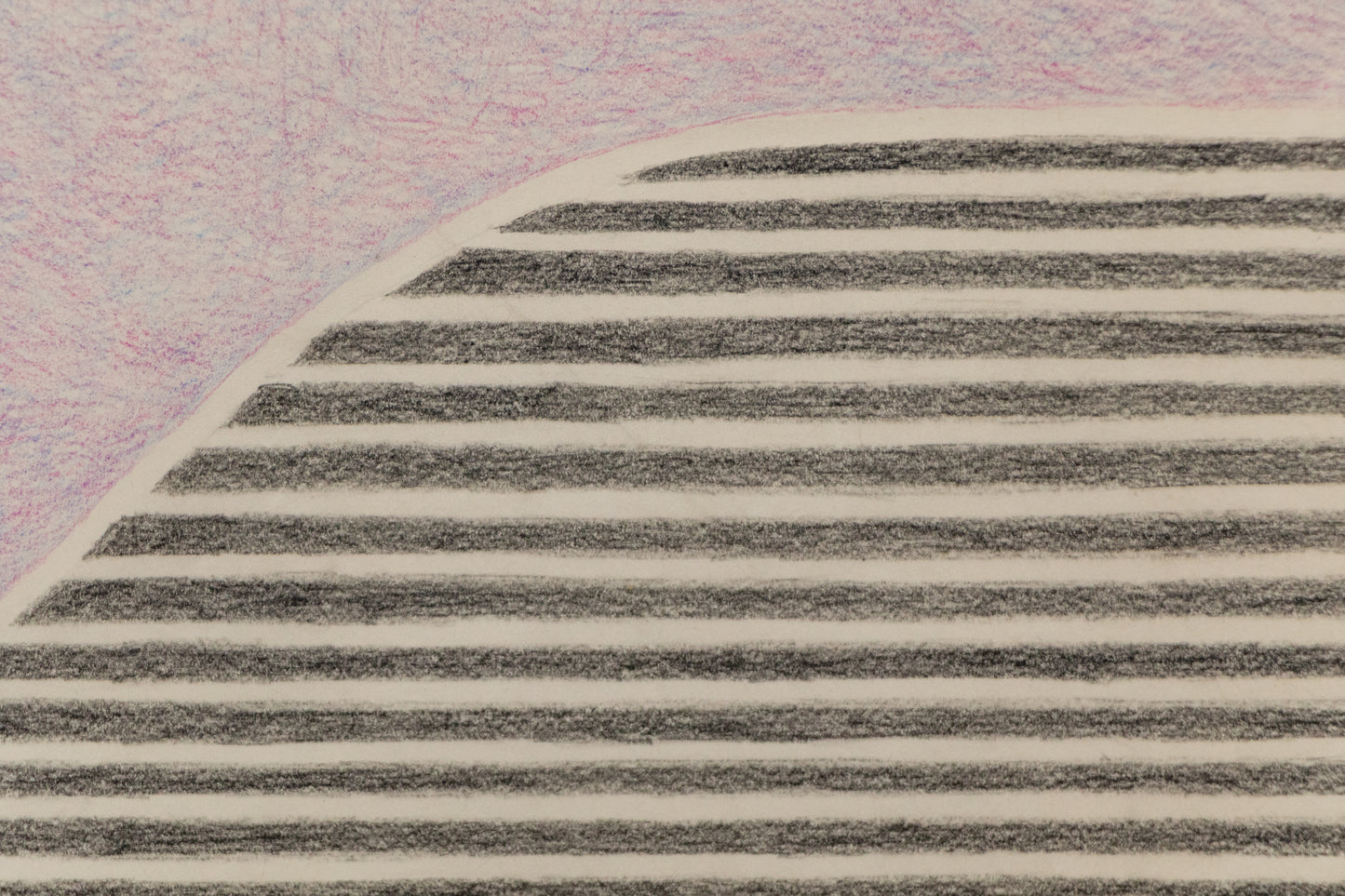 Curved Wall (Stripes Series), Drawing