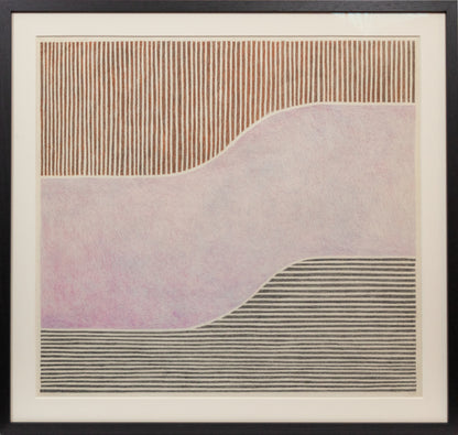 Curved Wall (Stripes Series), Drawing