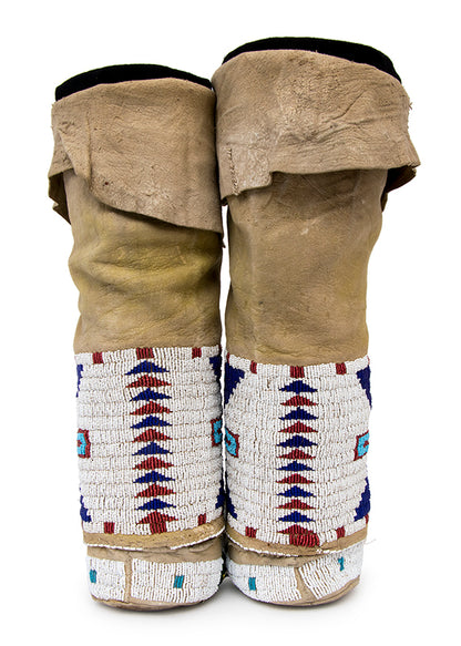 Beaded Moccasins and Leggings, circa 1910