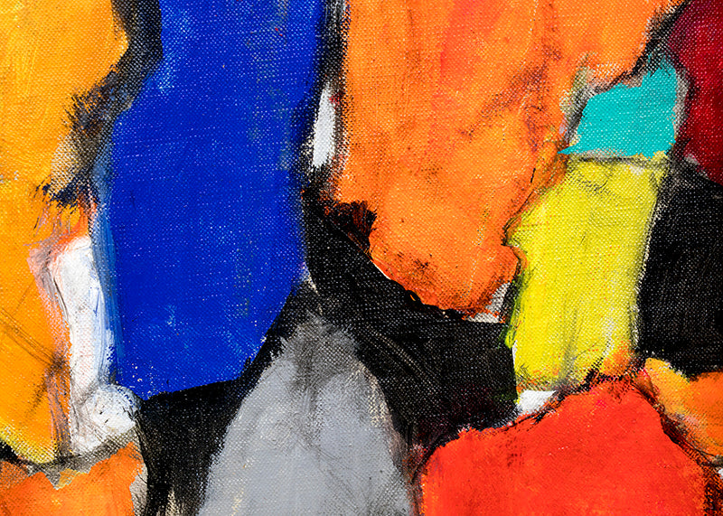 Untitled (Vibrant Forms, Abstract Expressionist Composition), Painting