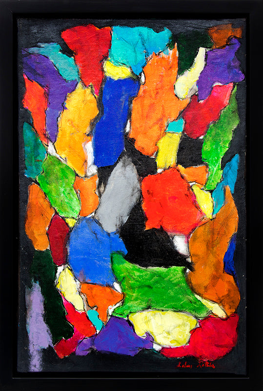 Untitled (Vibrant Forms, Abstract Expressionist Composition), Painting