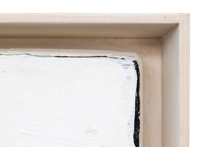 Yellow Sun (Abstract in Yellow, Blue, White & Black), Painting, circa 1975