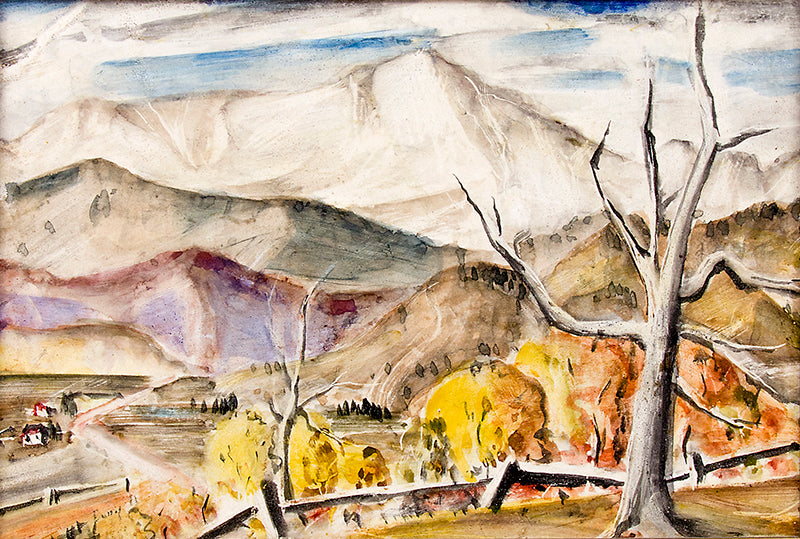 Pikes Peak (Colorado Mountain Landscape in Autumn), Painting, 1941