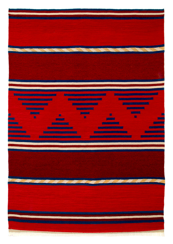 Hopi Serape woven by Ramona Sakiestewa, circa 1985-1990