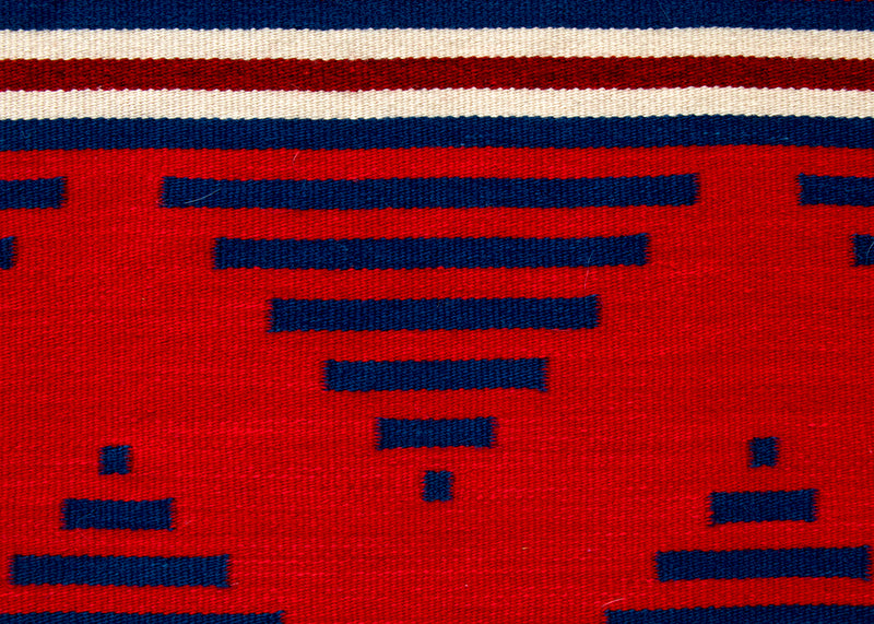 Hopi Serape woven by Ramona Sakiestewa, circa 1985-1990