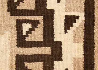 Two Grey Hills Trading Post Rug with Cross Motif