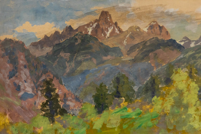 Untitled (Colorado Landscape), Painting, circa 1910