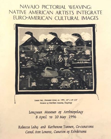 Navajo Pictorial Weaving: Native American Artists Integrate Euro-American Cultural Images, Longyear , Catalog, copyright 1996