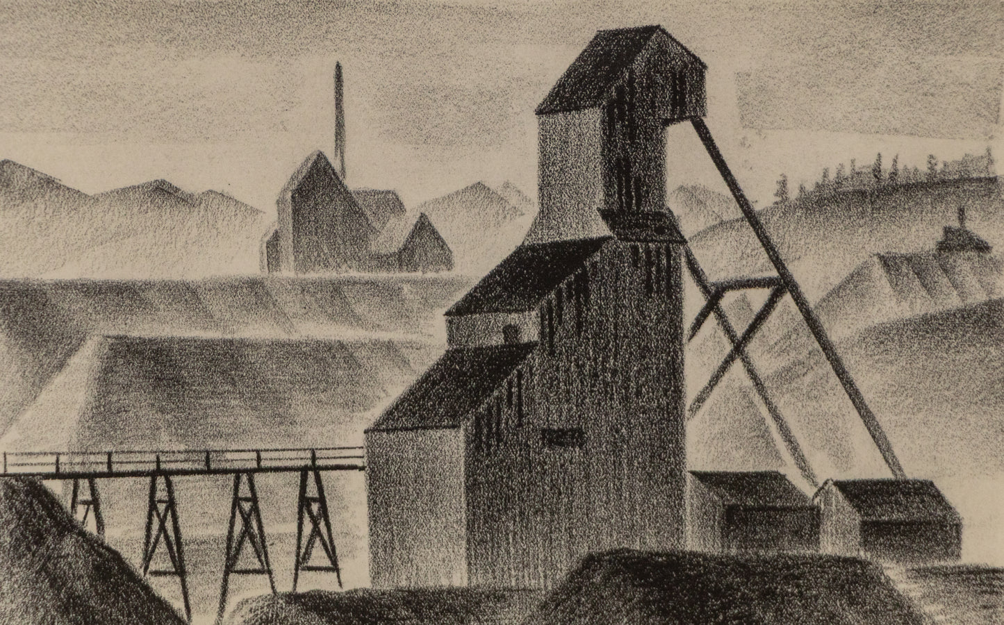 Silver Mine, Russell Gulch (Colorado), Print, dated 1933