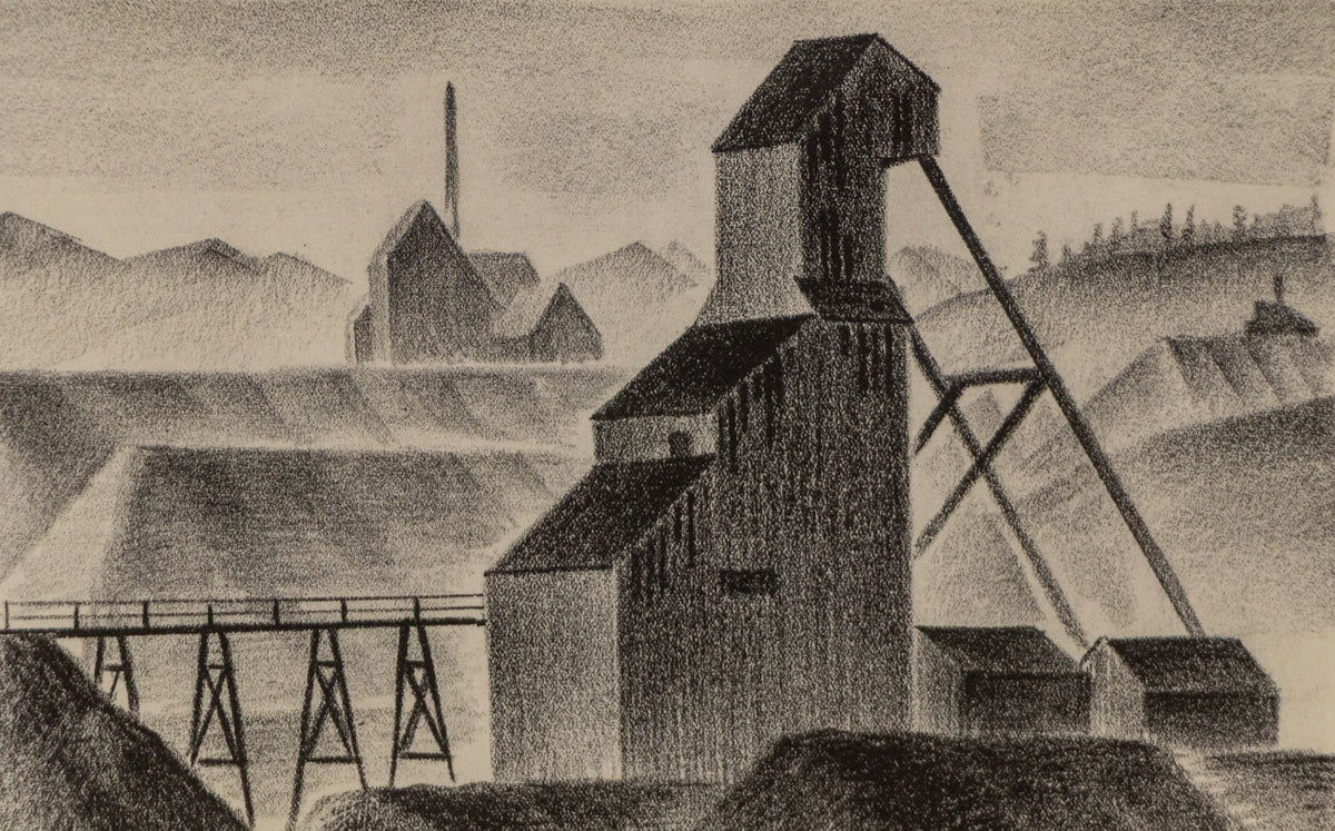 Silver Mine, Russell Gulch (Colorado), Print, dated 1933