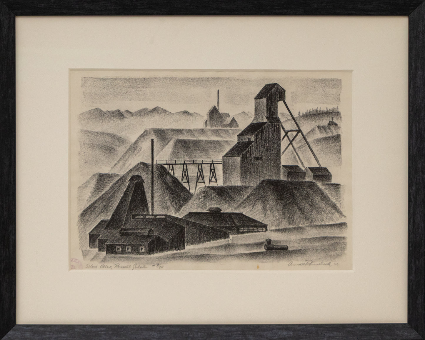 Silver Mine, Russell Gulch (Colorado), Print, dated 1933