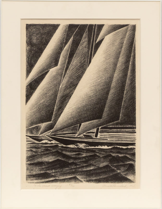 ...So She Passed Swaying... (Sailboats), Print, 1936