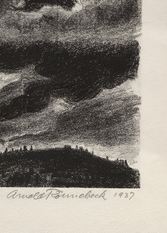 Magic Peak (Colorado Mountain Landscape with Clouds), Print, 1937