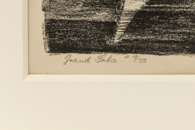 Grand Lake (Sailboats, Colorado), Print, dated 1932