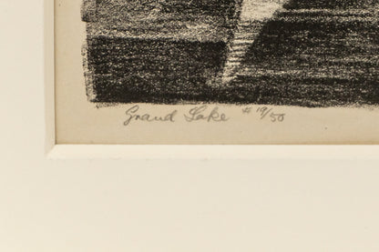 Grand Lake (Sailboats, Colorado), Print, dated 1932