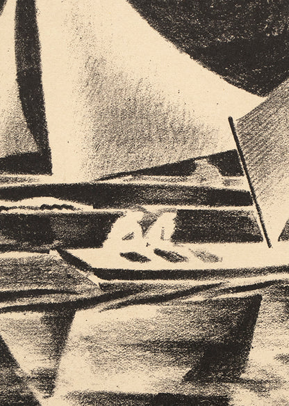 Grand Lake (Sailboats, Colorado), Print, dated 1932