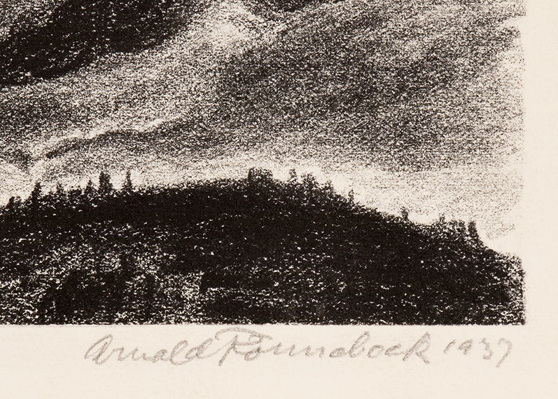 Magic Peak (Colorado Mountain Landscape with Clouds), Print, 1937