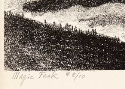 Magic Peak (Colorado Mountain Landscape with Clouds), Print, 1937
