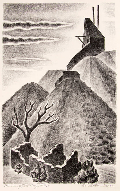 Memories of Gold Days (Old Mine Ruins, Colorado), Print, 1933