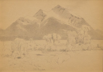 Untitled Sketch (Mount Sopris, Colorado near Aspen, Colorado), Drawing, circa 1910