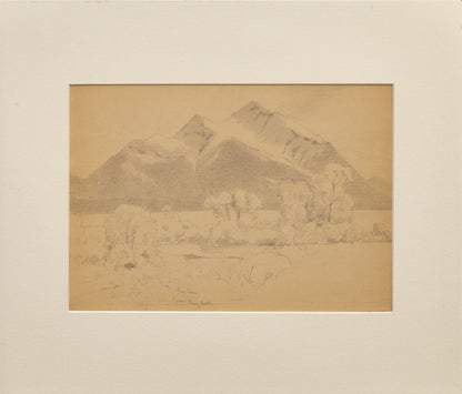 Untitled Sketch (Mount Sopris, Colorado near Aspen, Colorado), Drawing, circa 1910
