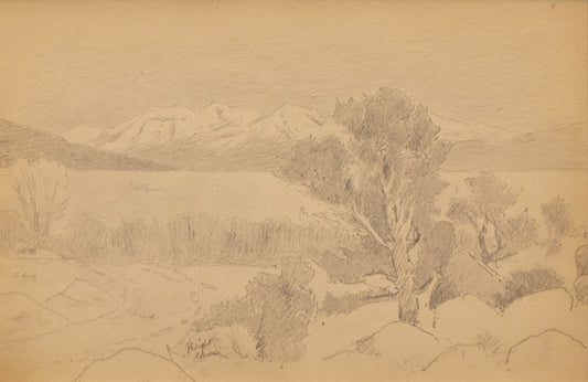 Charles Partridge Adams (1858-1942) artwork for sale. Untitled (Spanish Peaks), Drawing, circa 1910, Denver, Colorado, Art Gallery)