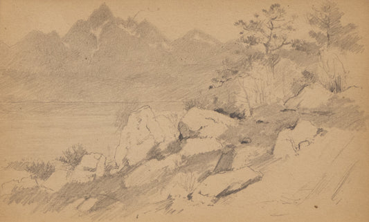 Charles Partridge Adams (1858-1942) artwork for sale. Untitled (Rock Formation), Drawing, circa 1910, Denver, Colorado, Art Gallery)