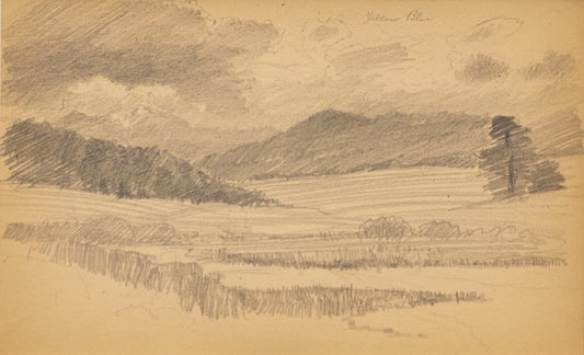 Charles Partridge Adams (1858-1942) artwork for sale. Untitled (Mountain Valley), Drawing, circa 1910, Denver, Colorado, Art Gallery)