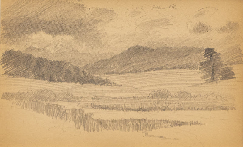 Untitled (Mountain Valley), Drawing, circa 1910