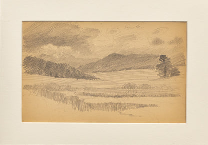 Untitled (Mountain Valley), Drawing, circa 1910