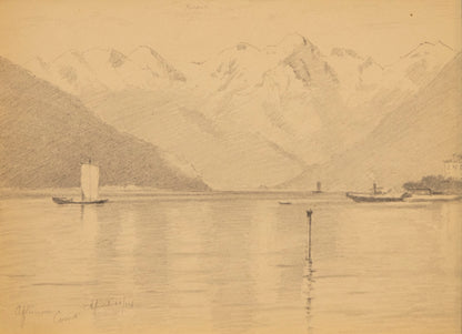Afternoon, Como (Lake Como, Italy), Drawing, 1914