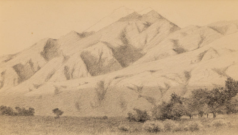 Untitled (Apple Orchard with Mountains), Drawing, circa 1910