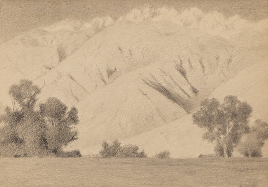 Charles Partridge Adams (1858-1942) artwork for sale. Sunset, Inyo Range (California), Drawing, circa 1910, Denver, Colorado, Art Gallery)