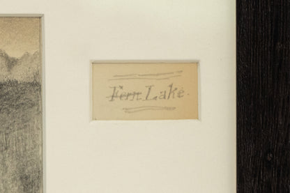 Fern Lake (Rocky Mountain National Park, Colorado), Drawing, circa 1910