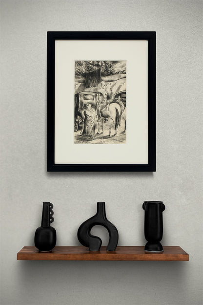 Untitled (Cowboy on Horseback with Tourists), Print, circa 1935