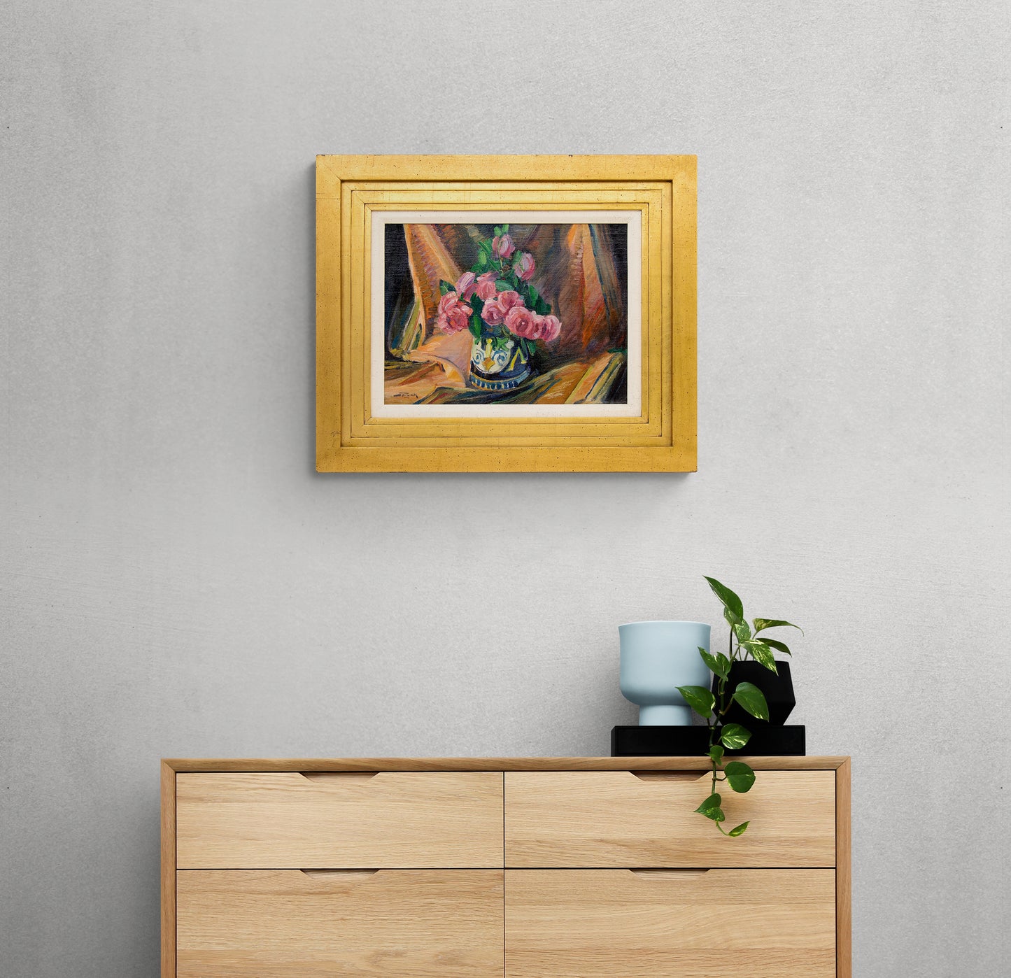 Untitled (Still Life with Pink Roses), Painting