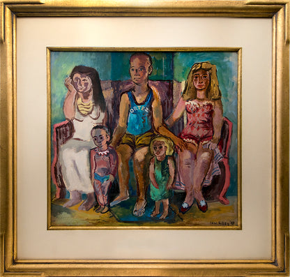 Ortez (Modernist Family Portrait), Painting, 1947