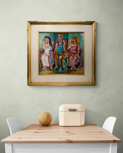 Ortez (Modernist Family Portrait), Painting, 1947