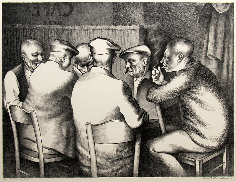 Card Players (16/100), Print, circa 1959