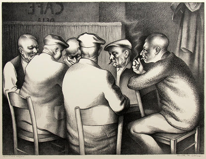 Card Players (16/100), Print, circa 1959