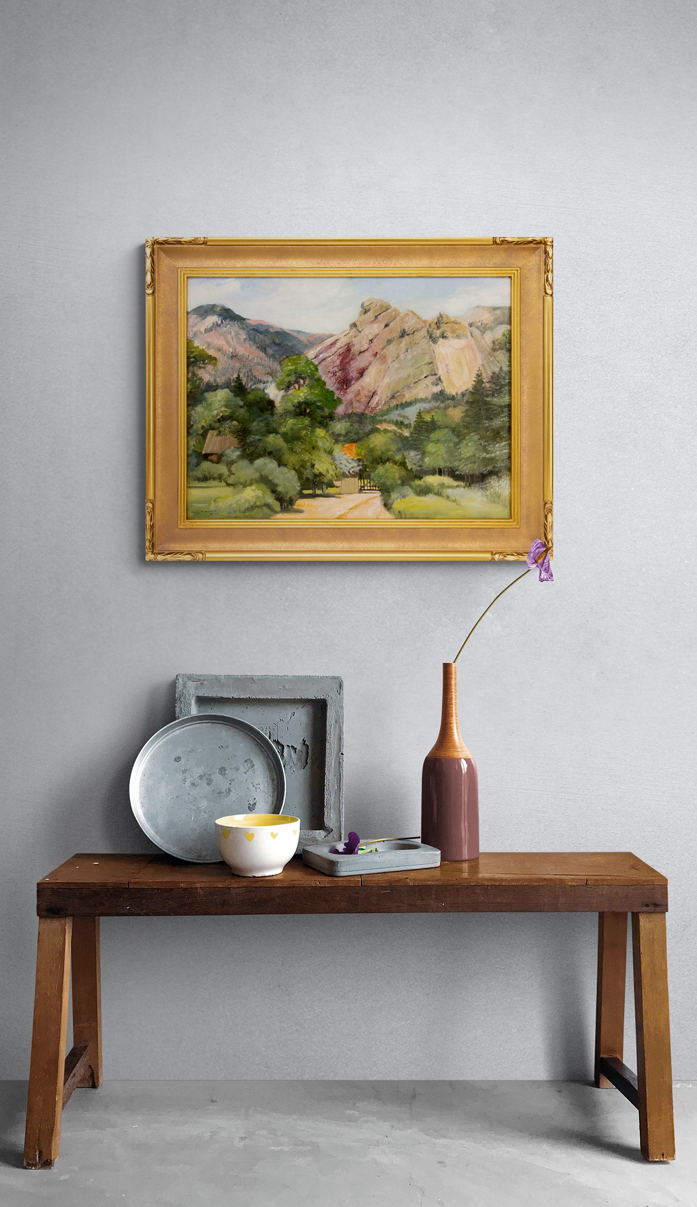 Untitled (Mountain Landscape in Summer), Painting, 1938
