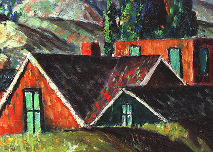 Untitled (Manitou Colorado with Pikes Peak View), Painting, circa 1928-1929